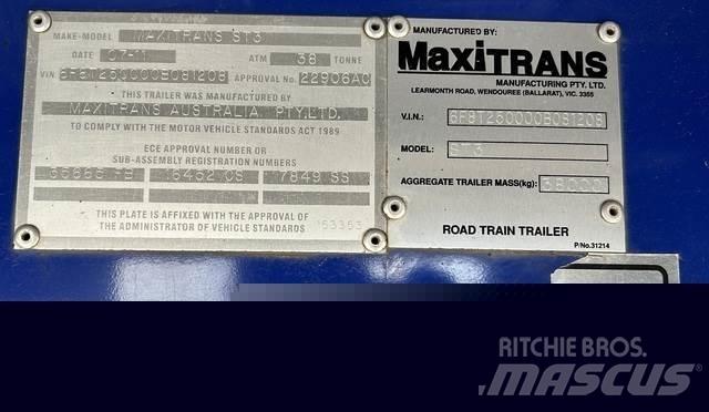 MaxiTrans  플랫베드/드롭사이드 트레일러