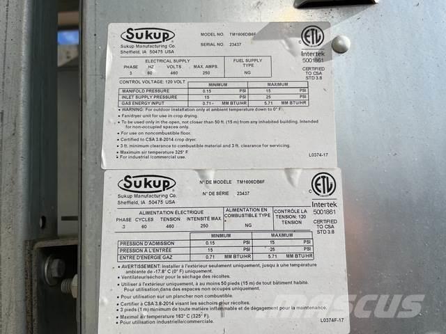 Sukup TM1606 곡물 건조기