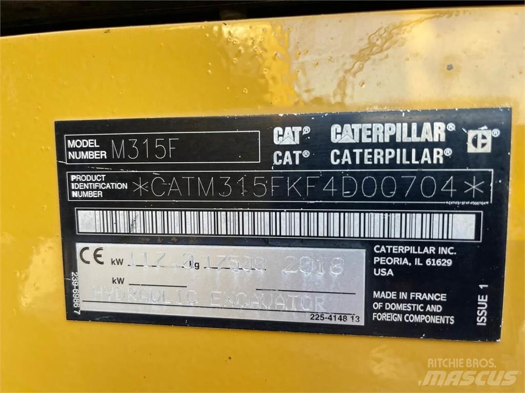 CAT M315F  휠 굴삭기