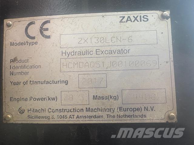 Hitachi ZX130-6 대형 굴삭기 29톤 이상