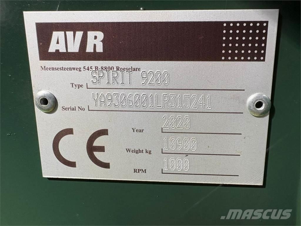 AVR SPIRIT 9200 감자수확기 및 포테이토디거