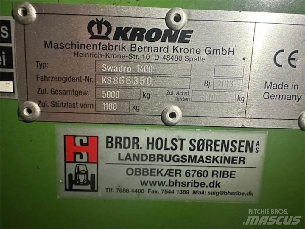 Krone SWADRO 1400 갈퀴 및 테더