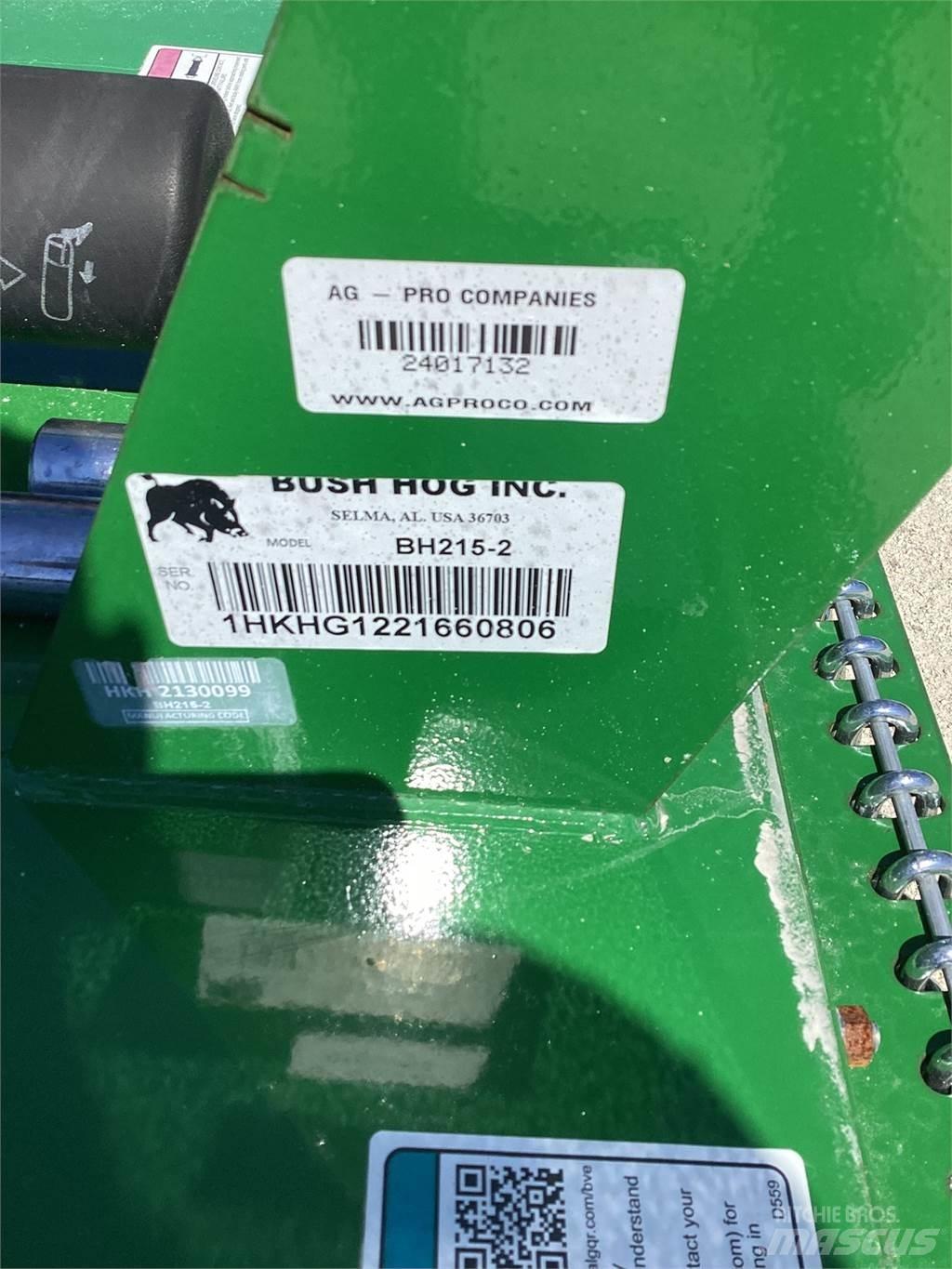 Bush Hog BH215 베일 분쇄기, 절단기 및 언롤러