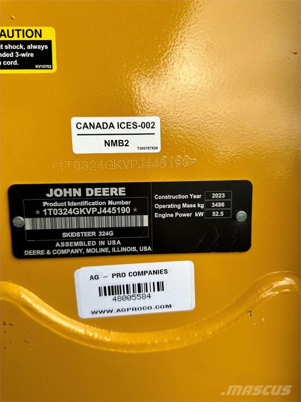 John Deere 324G  스키드로더