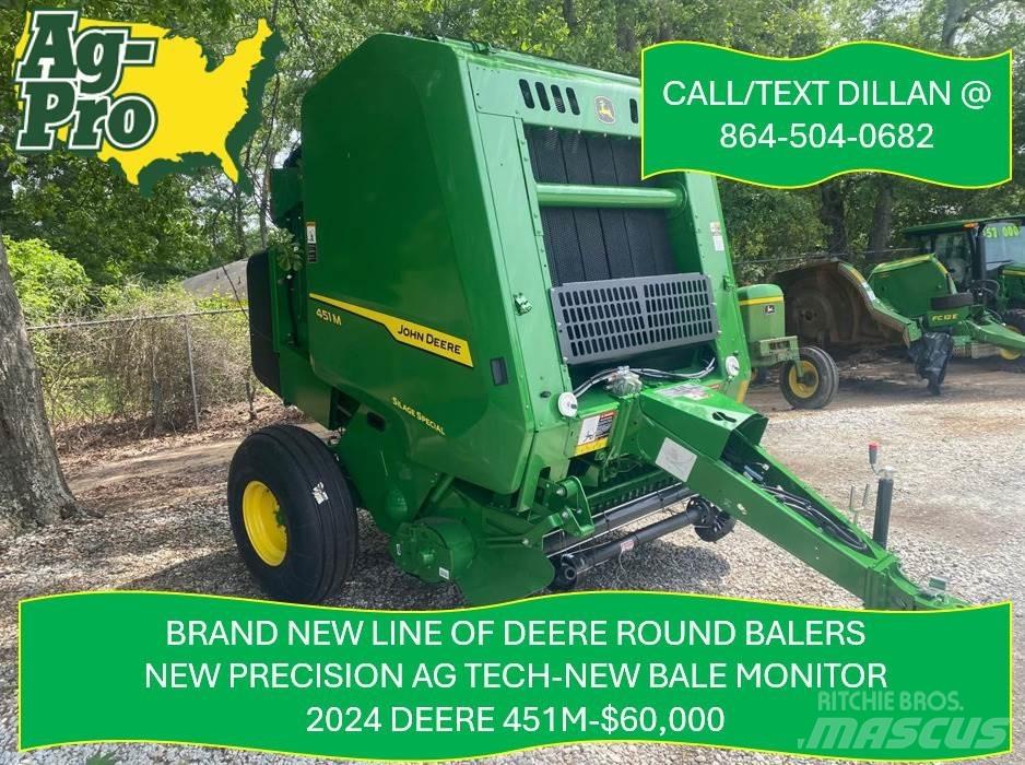 John Deere 451M 원형 곤포기