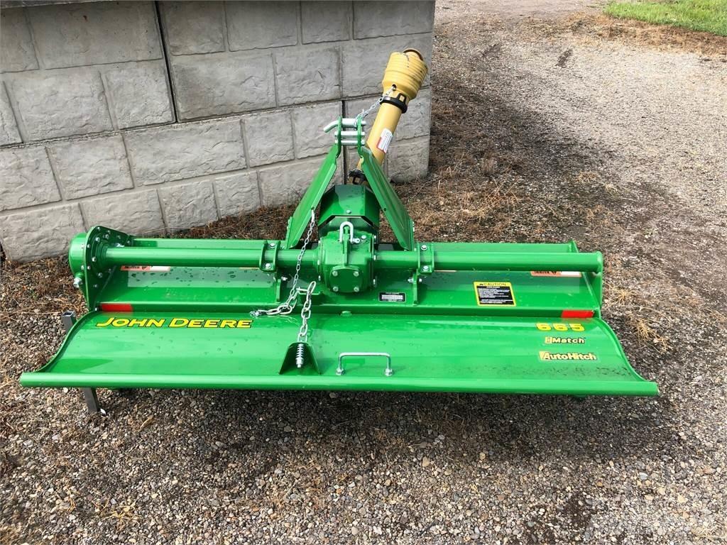 John Deere 665 파워 하로우 및 로토틸러(회전 경운기)