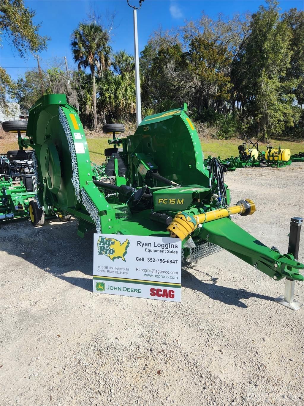 John Deere FC15M 베일 분쇄기, 절단기 및 언롤러