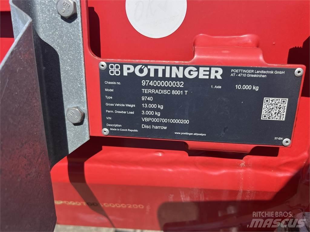 Pöttinger 8001t 디스크 하로우(쇄토기)