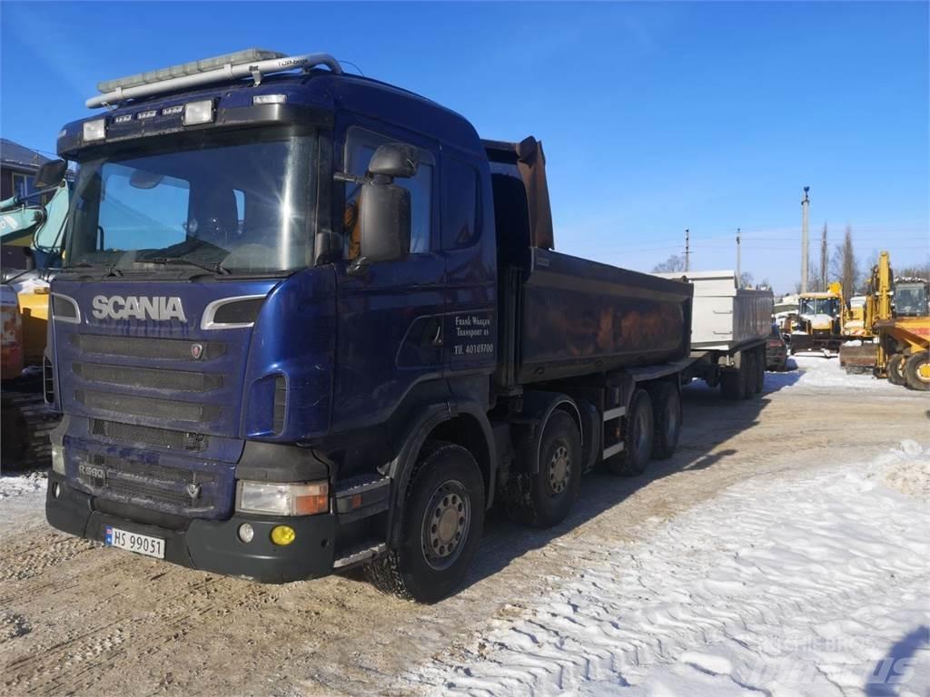 Scania R560 8x4 스킵 로더 트럭