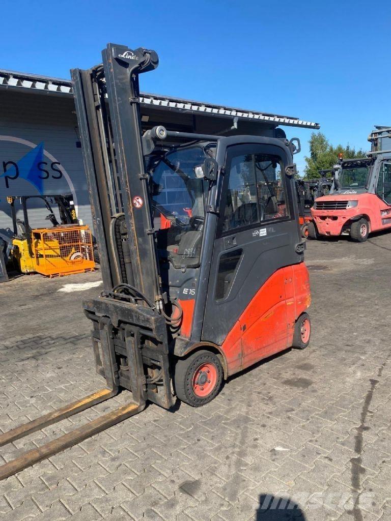Linde E 16 PH-01 전동 지게차