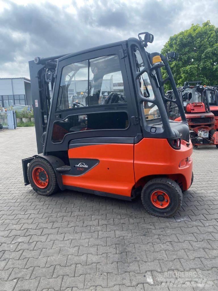 Linde E 50 HL-01 전동 지게차