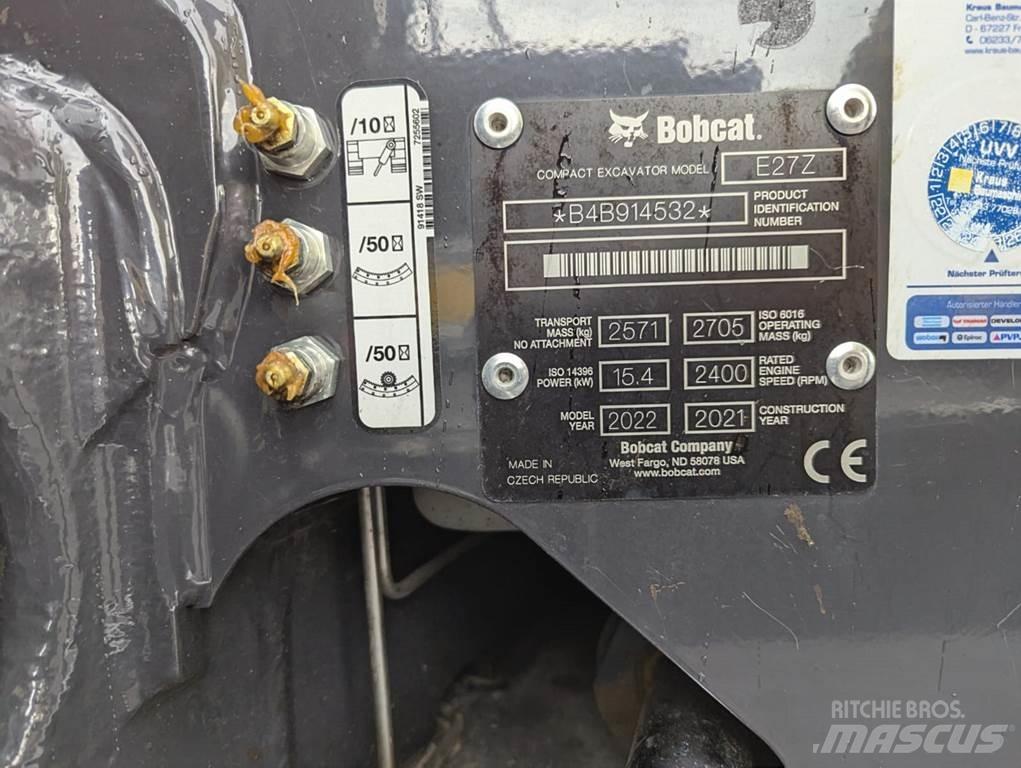 Bobcat E 27z 소형 굴삭기 7톤 미만