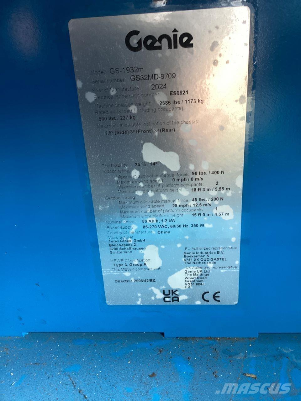Genie GS-1932m 가위형 리프트