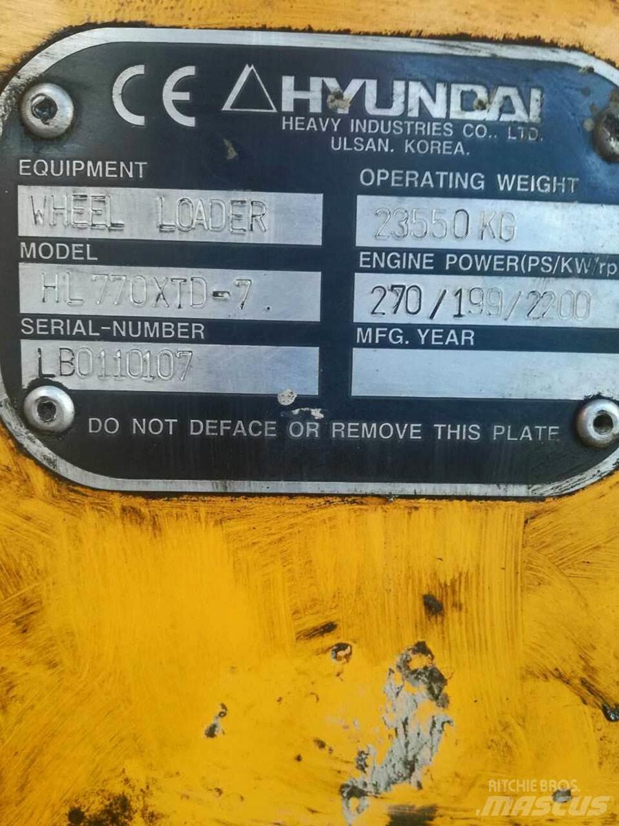 Hyundai HL770XTD-7  휠로우더
