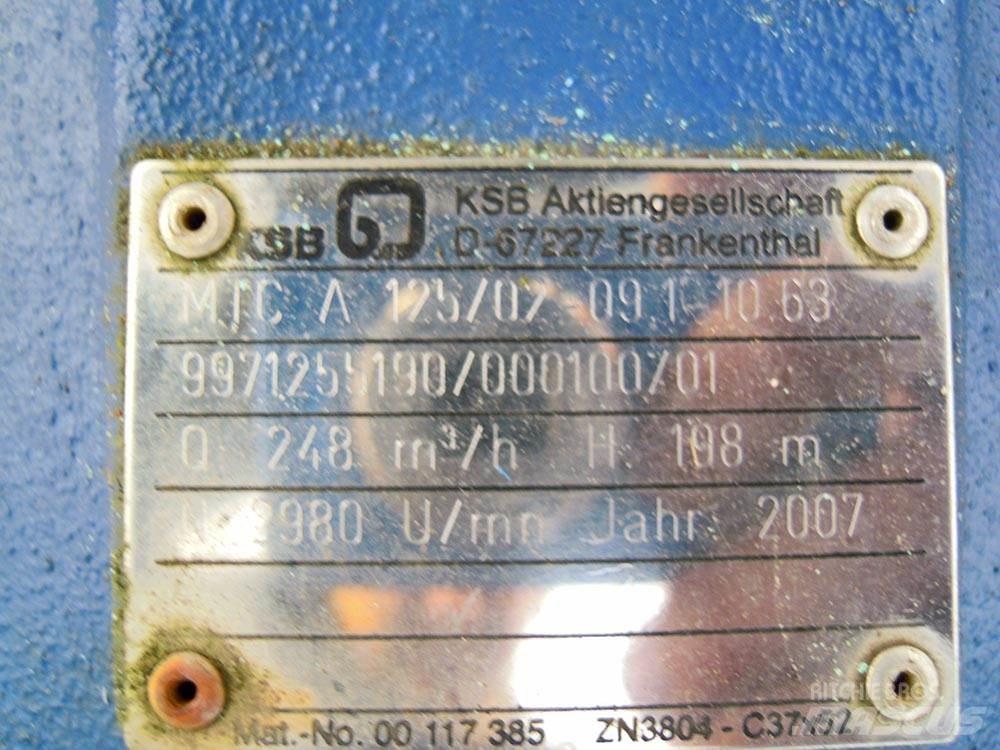 KSB MTC 125/02 폐기물 펌프