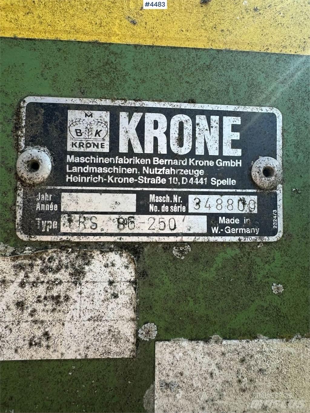 Krone TRS 86 기타 경작 기계 및 부속품