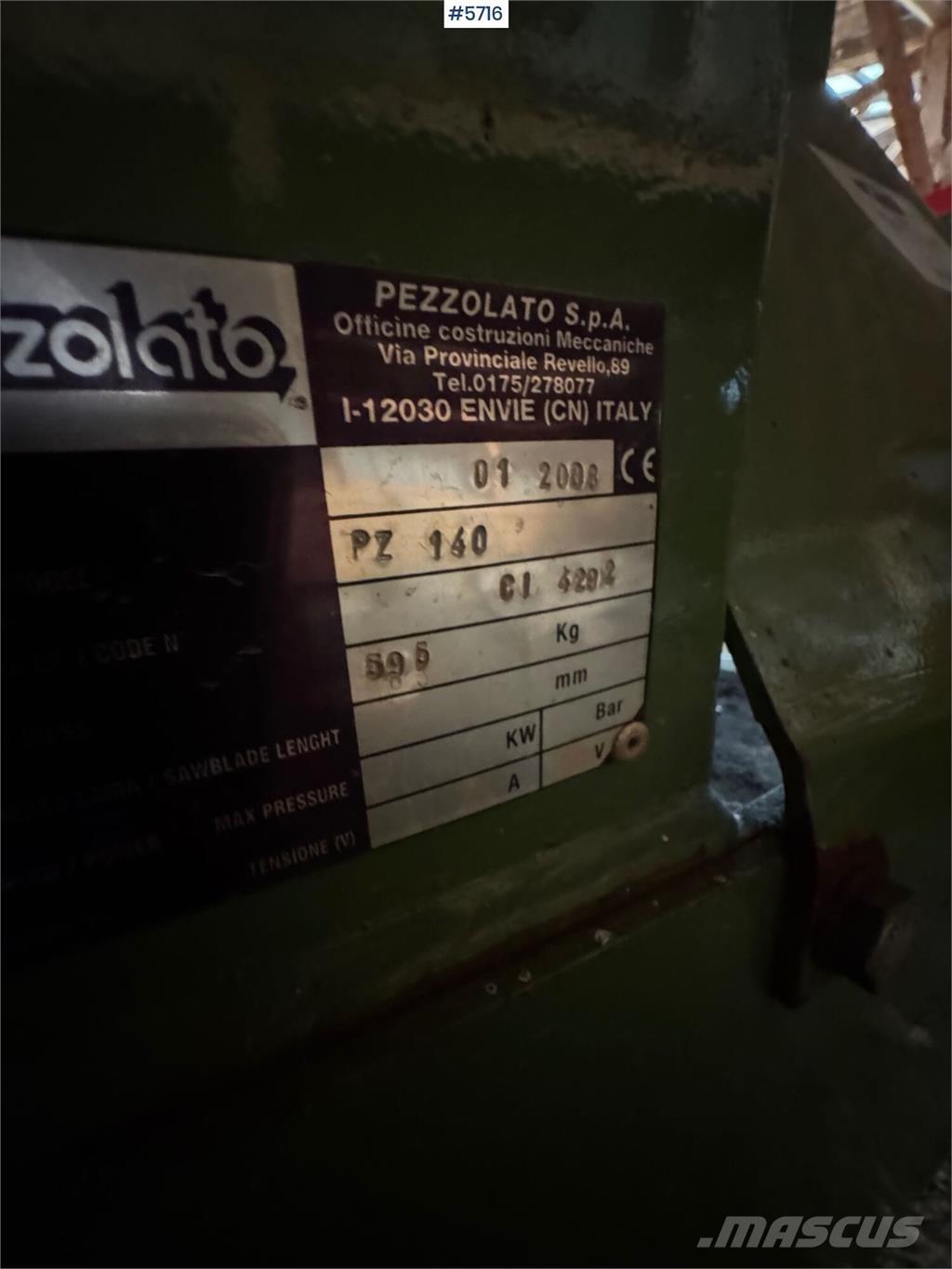 Pezzolato PZ 140 기타 구성품