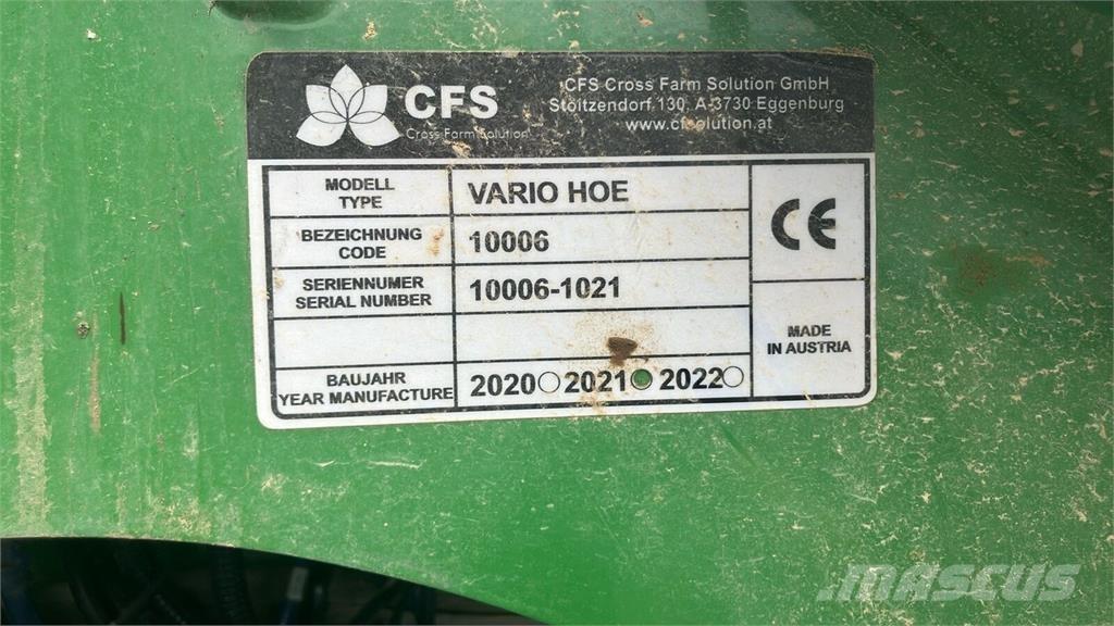  CFS Vario Hoe 기타 조파기 및 부속품