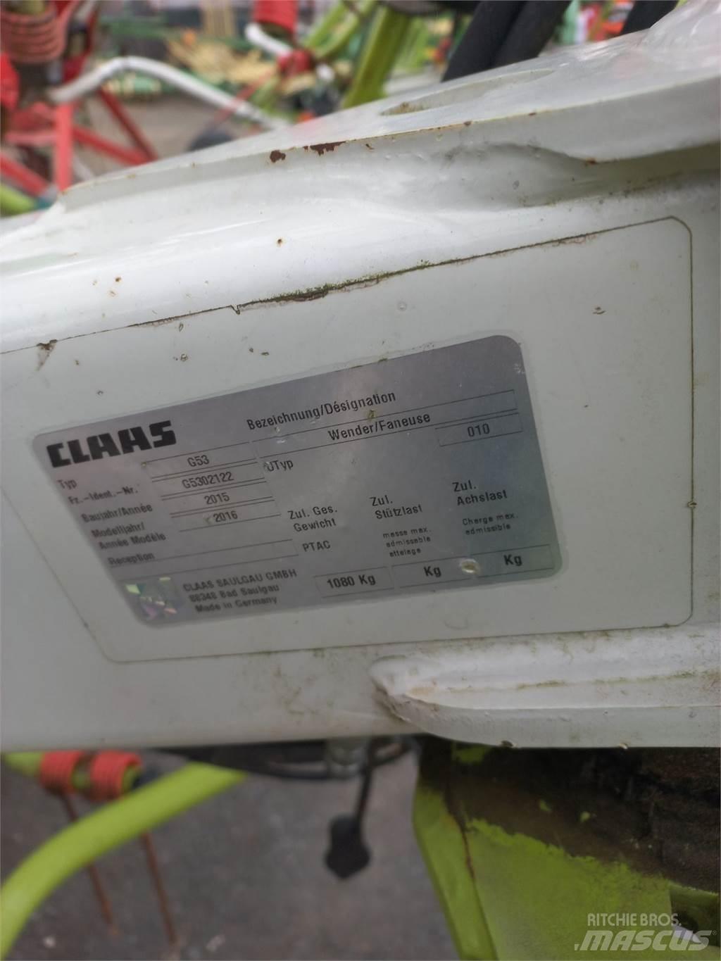 CLAAS Volto 800 갈퀴 및 테더
