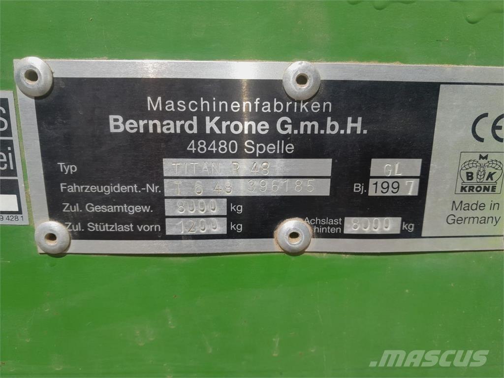 Krone Titan R48 자동 적재 트레일러