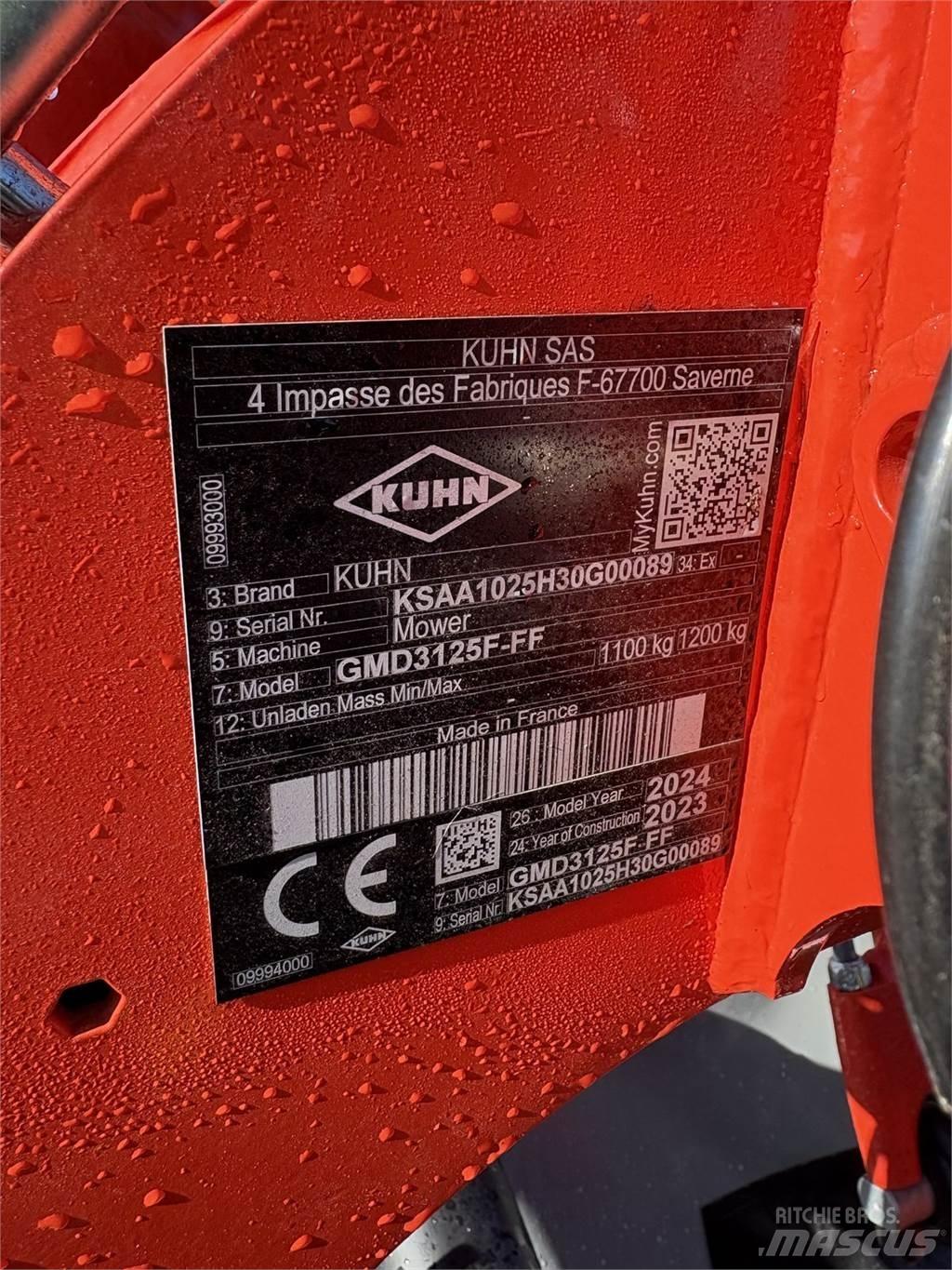 Kuhn GMD 3125 F - FF 제초기