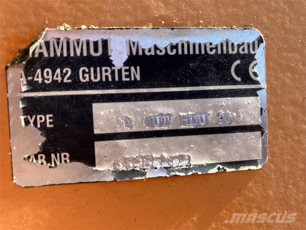 Mammut HLU 200 프론트 로더 부속품