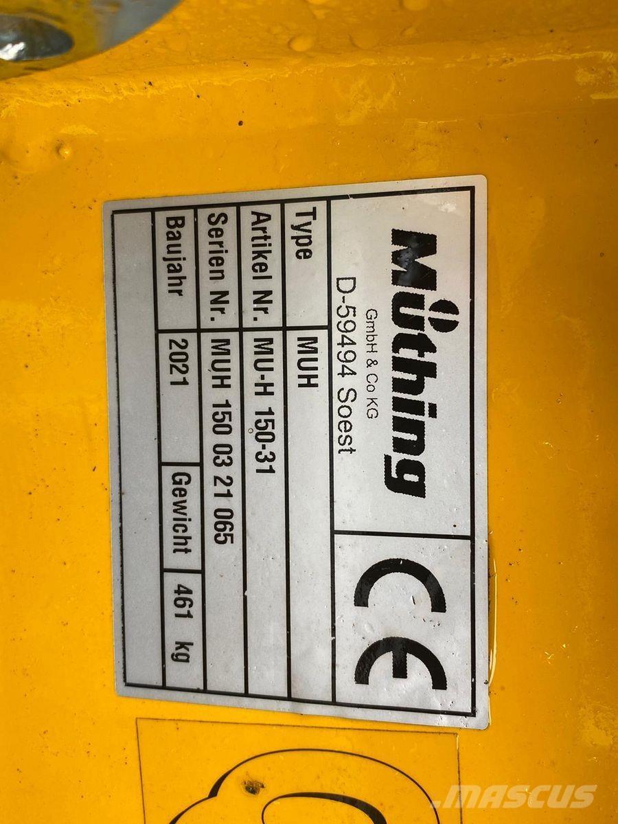 Müthing MU-H 150 목장 제초기 및 토퍼