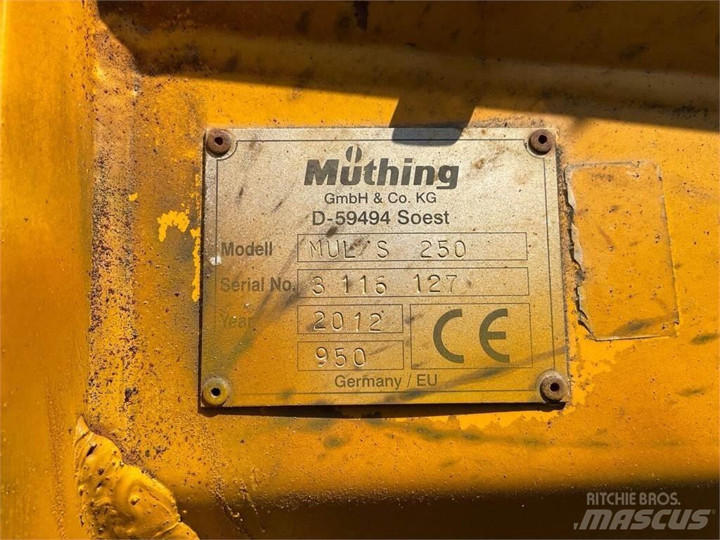 Müthing MUL/S 250 목장 제초기 및 토퍼