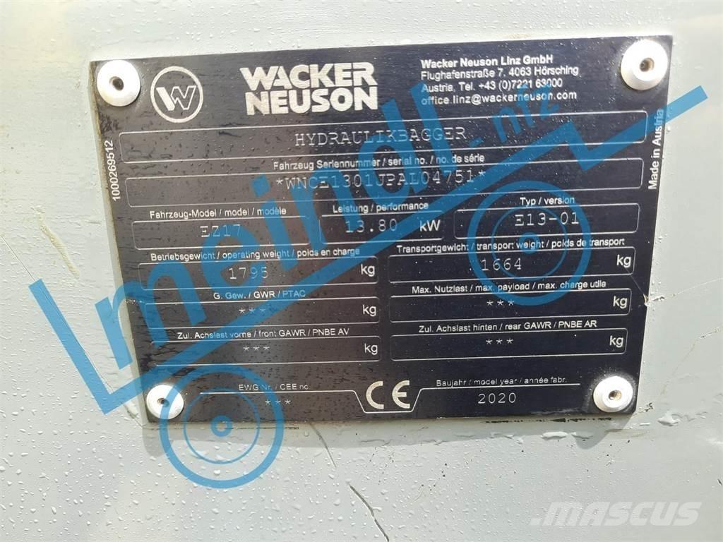 Wacker Neuson EZ 17 소형 굴삭기 7톤 미만