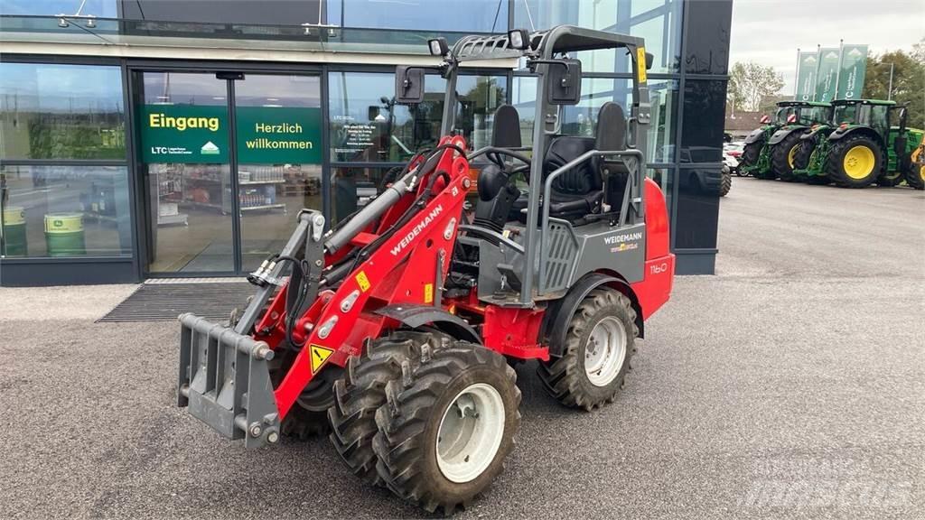 Weidemann 1160 프론트 로더 및 굴착기