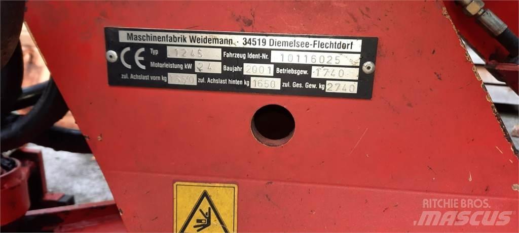 Weidemann 1245 프론트 로더 및 굴착기