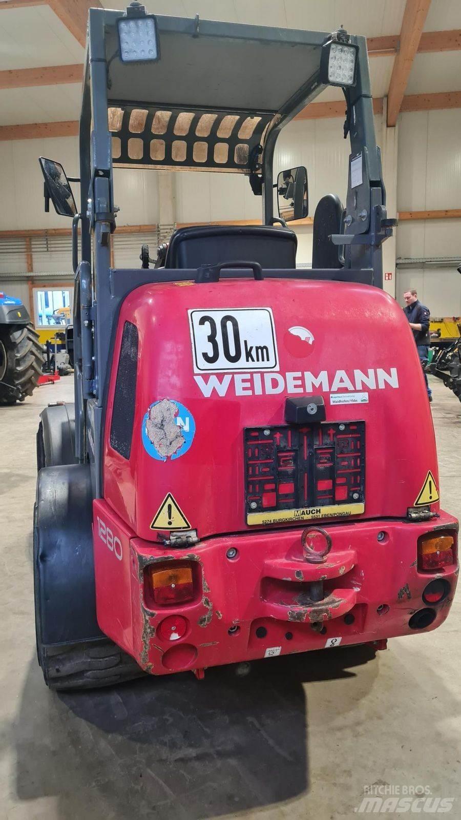 Weidemann 1280 프론트 로더 및 굴착기