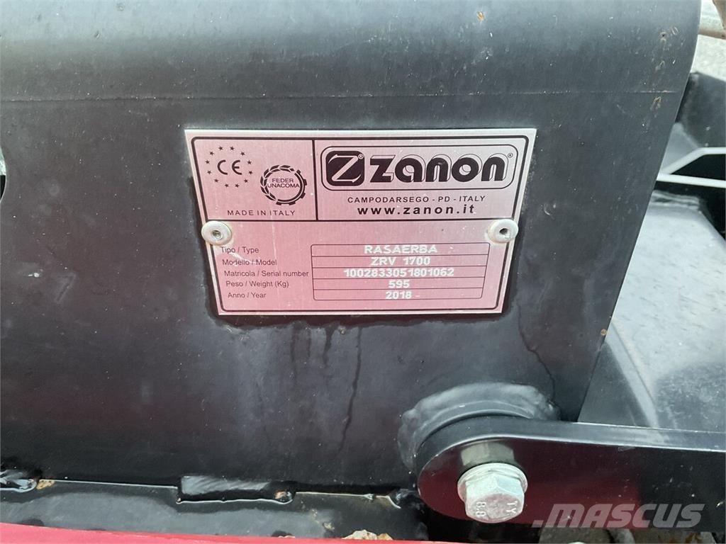 Zanon ZVR 1700 목장 제초기 및 토퍼