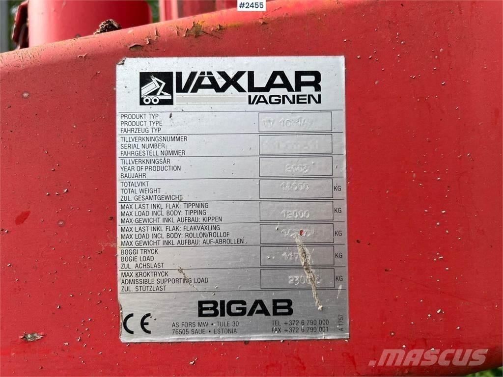 Bigab VV 10-14 스킵 로더 트레일러
