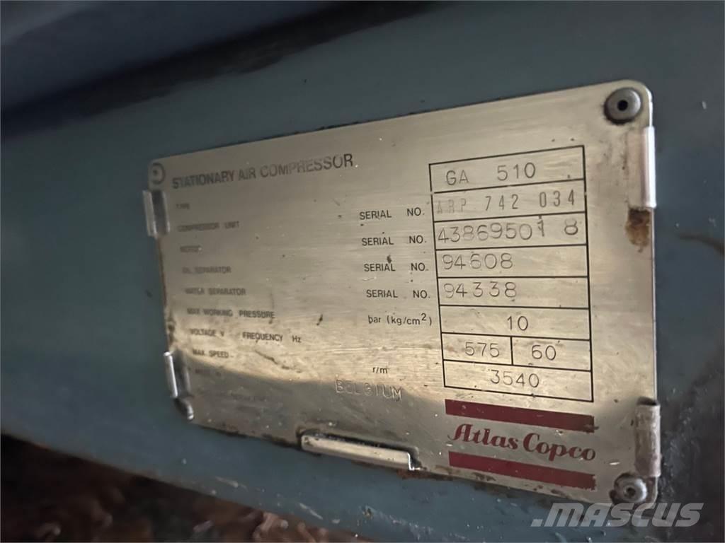 Atlas Copco GA 510 콤푸레샤