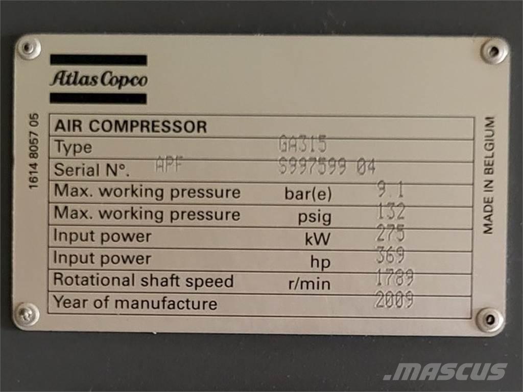 Atlas Copco GA315 콤푸레샤