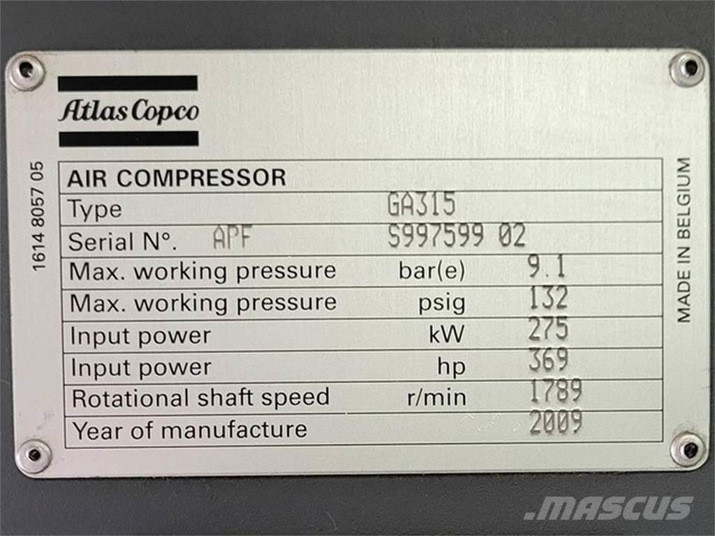 Atlas Copco GA315 콤푸레샤