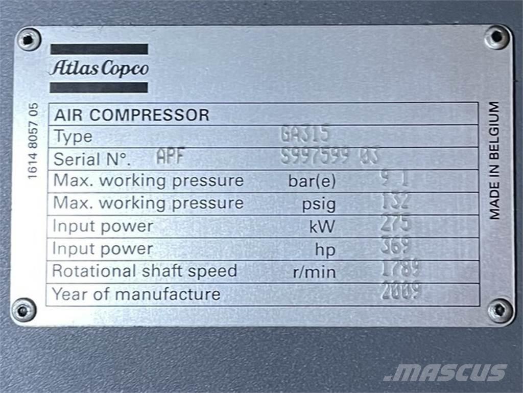 Atlas Copco GA315 콤푸레샤