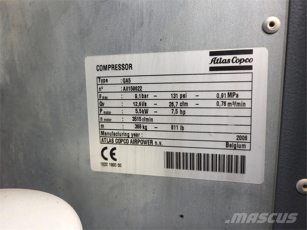 Atlas Copco GA5 콤푸레샤