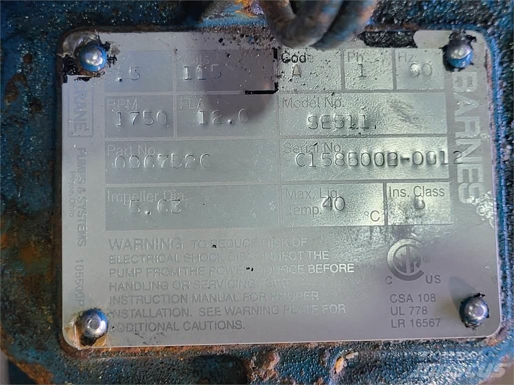  BARNES SE511 폐기물 펌프