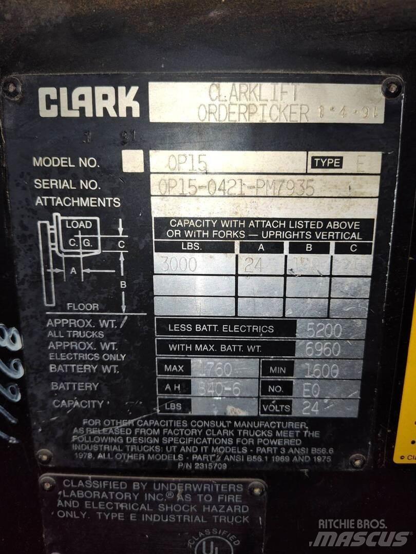 Clark OP-15 건설 장비 - 기타