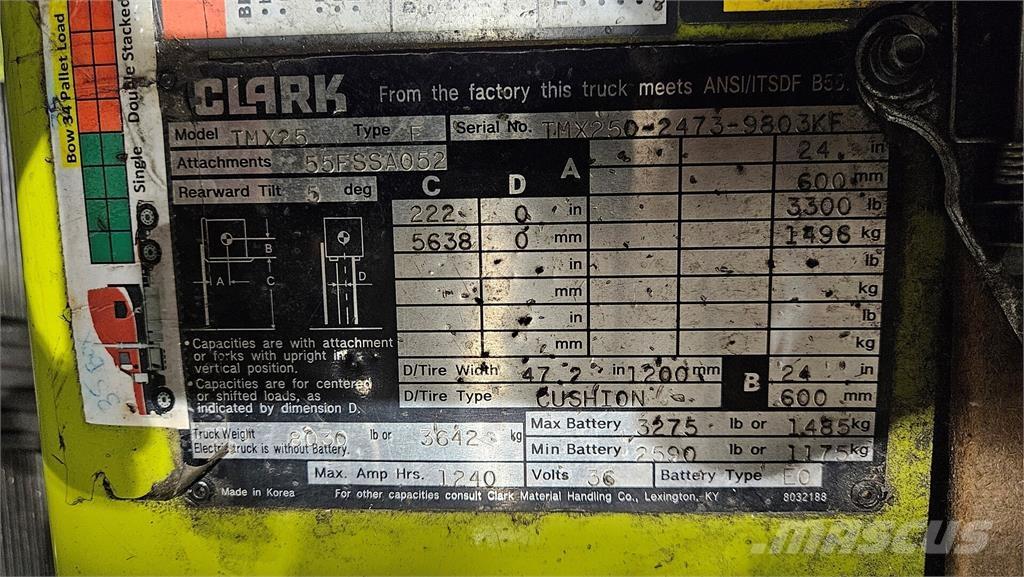 Clark TMX25 건설 장비 - 기타