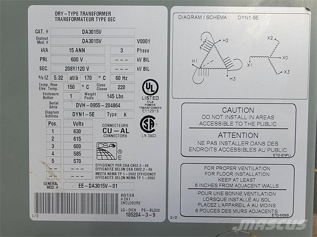 Delta DA3015V 건설 장비 - 기타