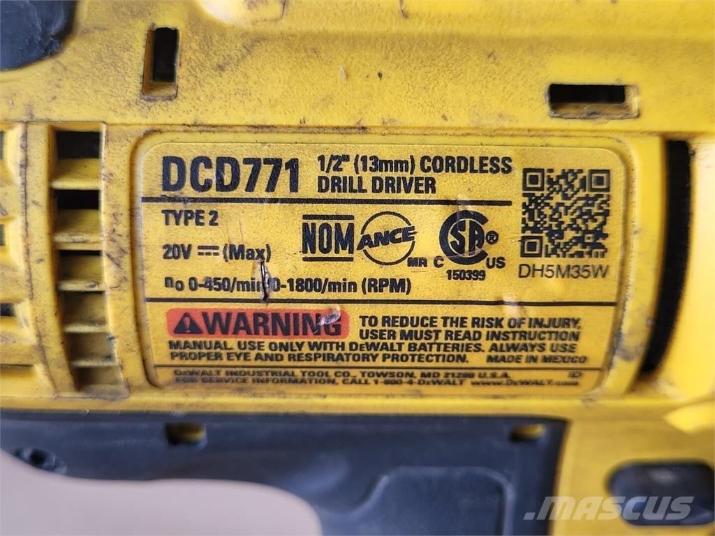 DeWalt DCD771 건설 장비 - 기타