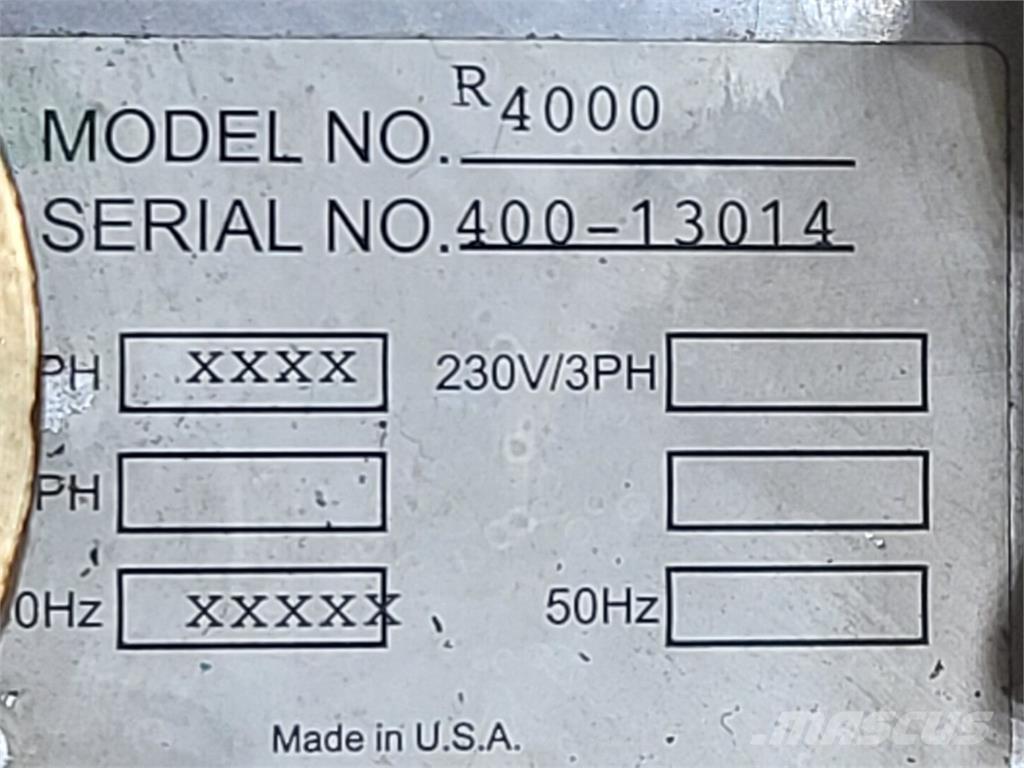  DYNAFLUX R4000 가열 및 해동 장비