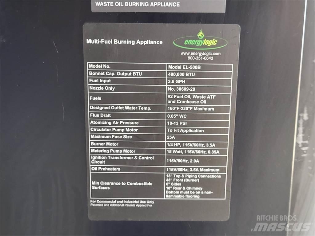  ENERGYLOGIC EL-500B 드릴링 장비 부속품 및 예비 부품