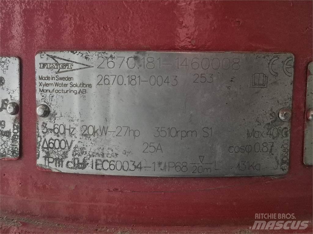 Flygt 2670.181-0043 폐기물 펌프