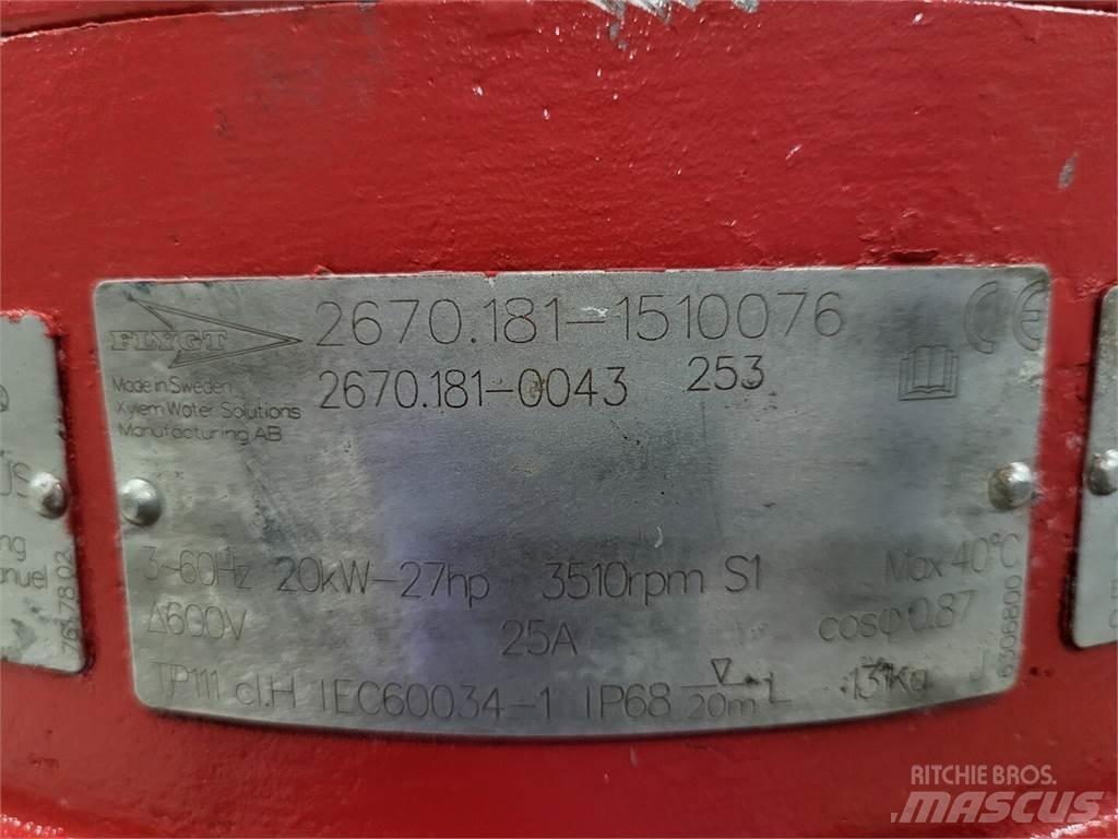Flygt 2670.181-0043 폐기물 펌프