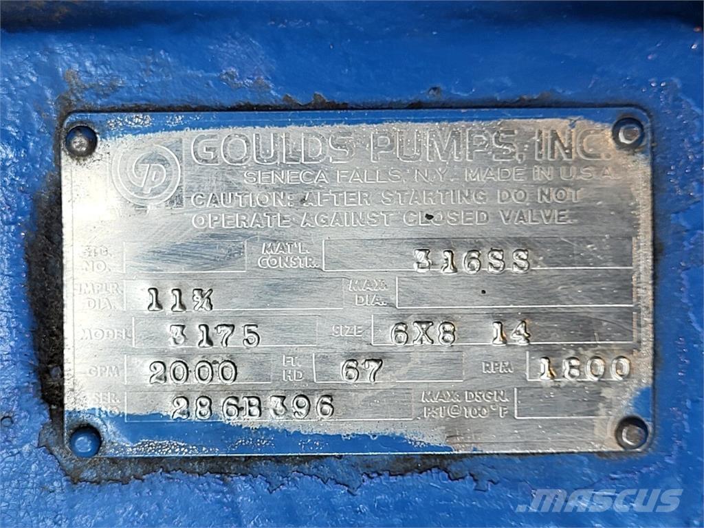  GOULDS 3175 폐기물 펌프