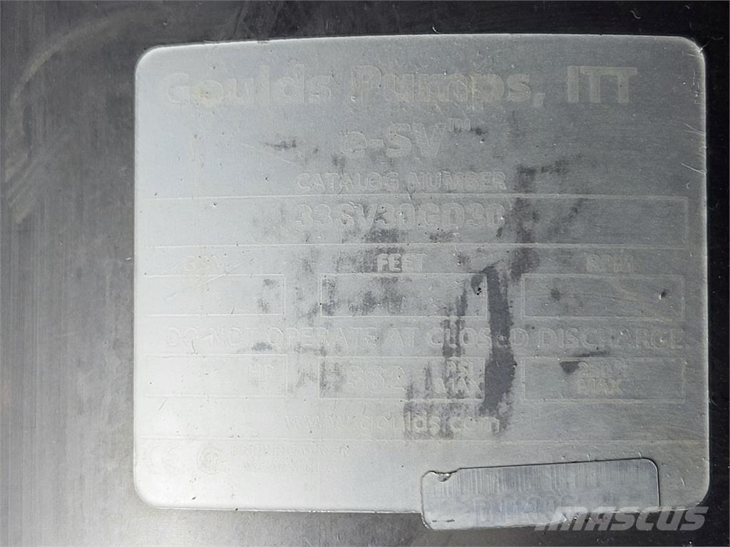  GOULDS 33SV30GD30 폐기물 펌프